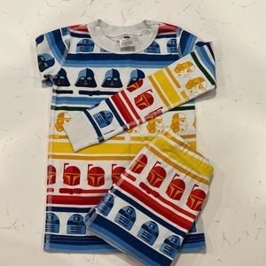 Star Wars theme pajamas. Size 5T.